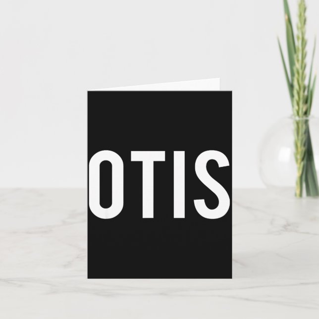 Otis - Cool New Funny Name Fan Gift Tee  Card (Front)