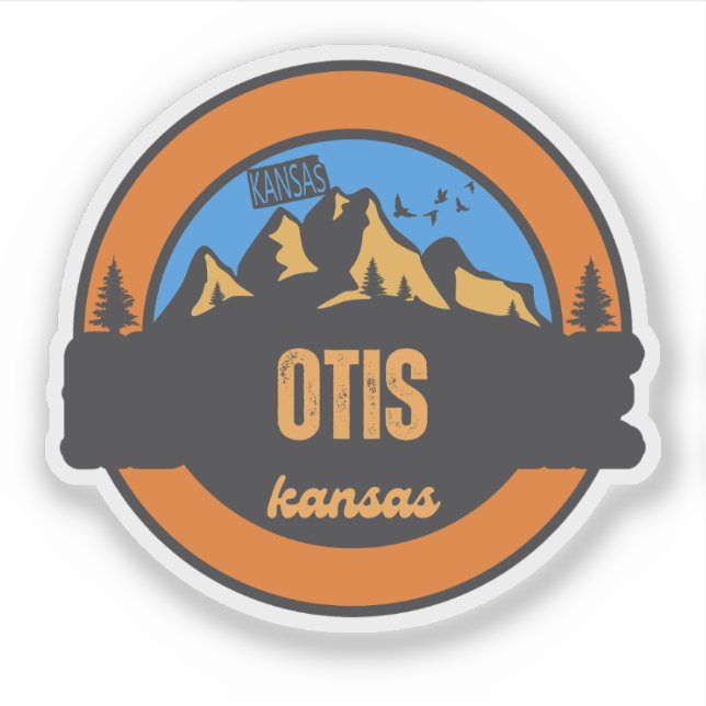 Otis, Kansas Sticker (Front)