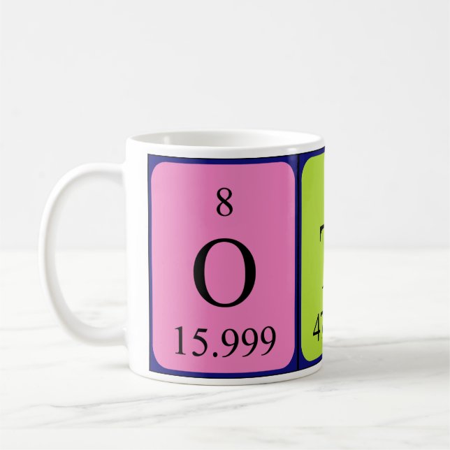 Otis periodic table name mug (Left)