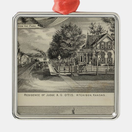 Otis Price Villa, Kansas Metal Ornament