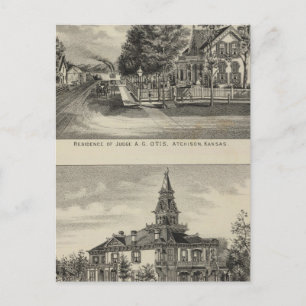 Otis Price Villa, Kansas Postcard