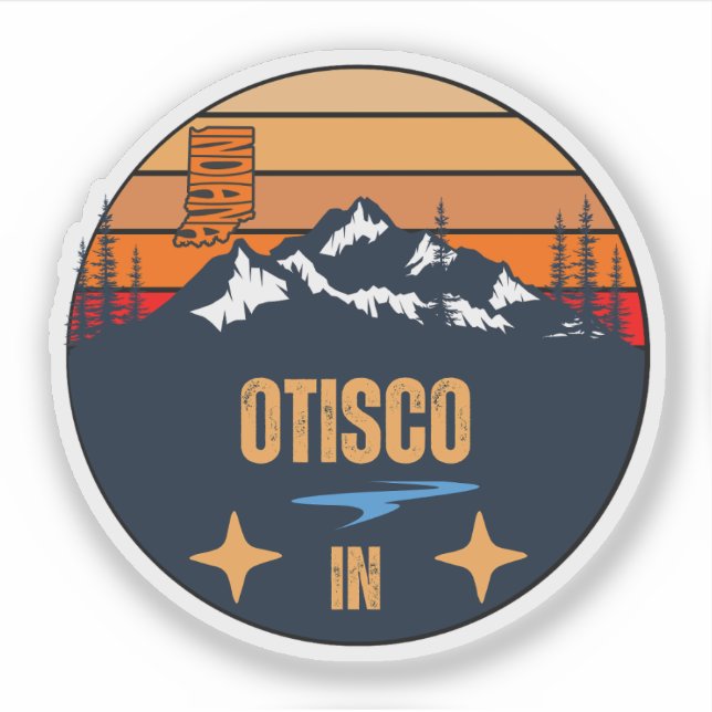 Otisco, Indiana Sticker (Front)