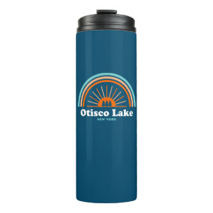 Otisco Lake New York Rainbow Thermal Tumbler