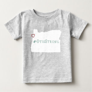#OtisStrong Rope Heart White Baby T-Shirt