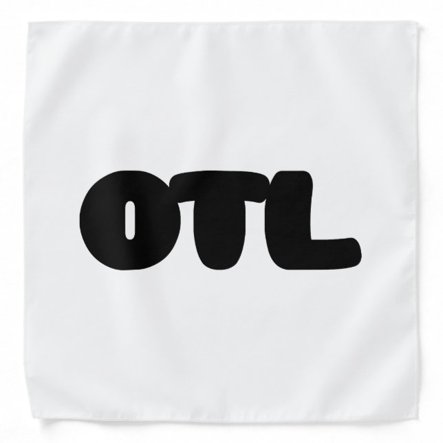 OTL Emoticon ~ Korean Slang Bandana (Front)