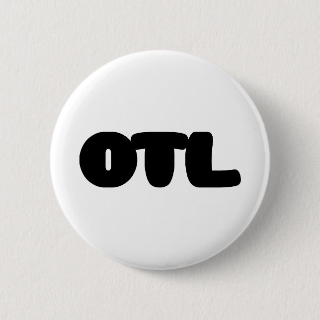 OTL Emoticon ~ Korean Slang Button (Front)