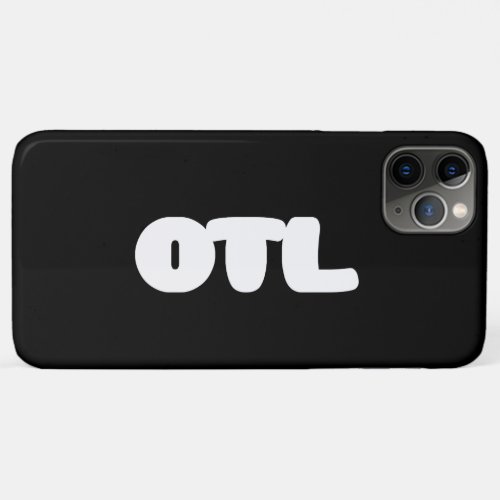 OTL Emoticon  Korean Slang iPhone 11 Pro Max Case