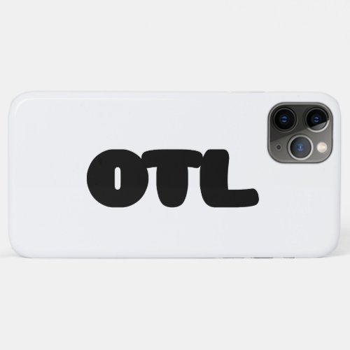 OTL Emoticon  Korean Slang iPhone 11 Pro Max Case