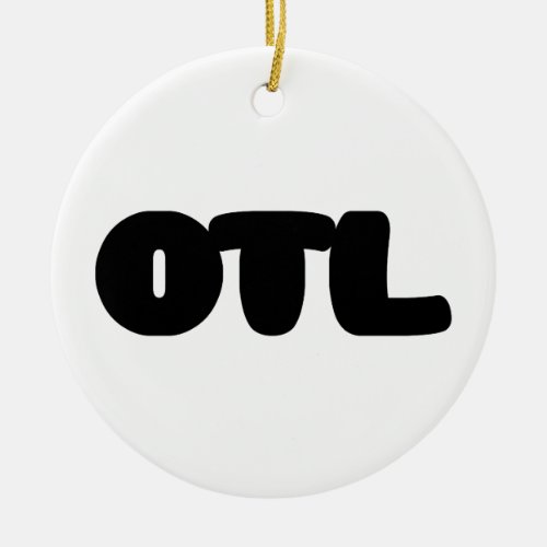 OTL Emoticon  Korean Slang Ceramic Ornament