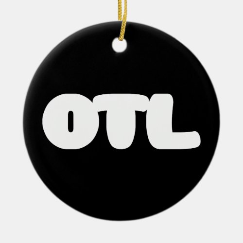 OTL Emoticon  Korean Slang Ceramic Ornament