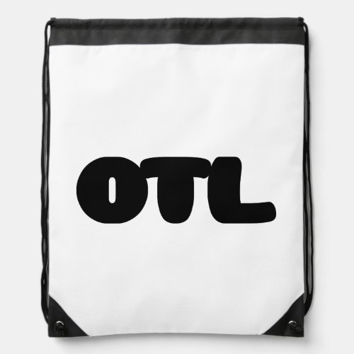 OTL Emoticon  Korean Slang Drawstring Bag