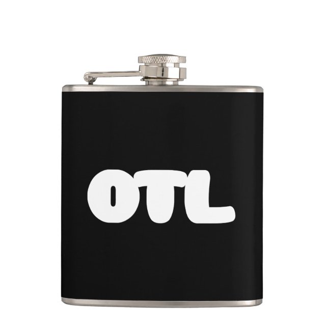 OTL Emoticon ~ Korean Slang Flask (Front)