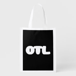 OTL Emoticon ~ Korean Slang Grocery Bag