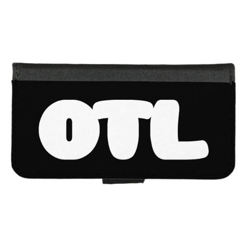 OTL Emoticon  Korean Slang iPhone 87 Wallet Case