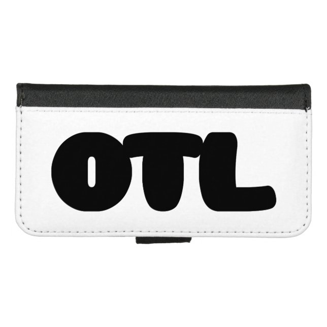 OTL Emoticon ~ Korean Slang iPhone Wallet Case (Front (Horizontal))