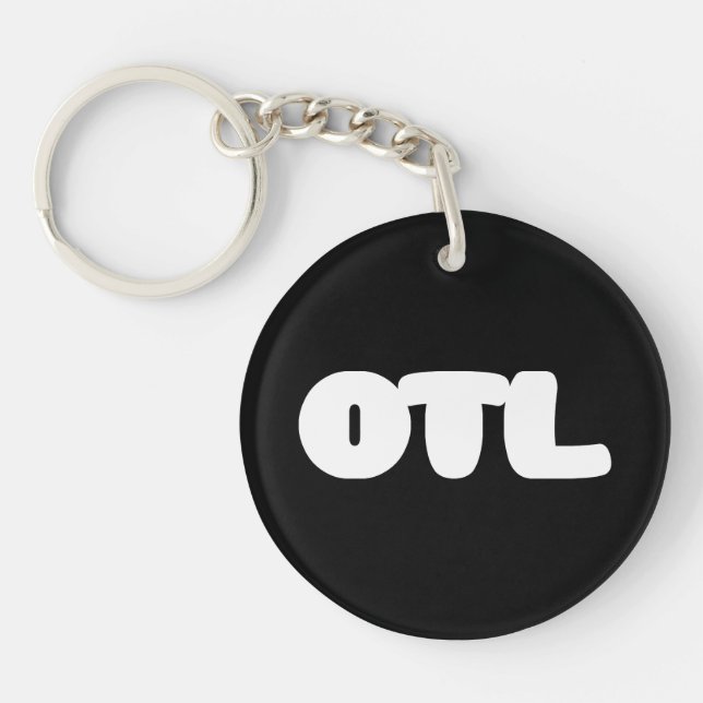 OTL Emoticon ~ Korean Slang Keychain (Front)