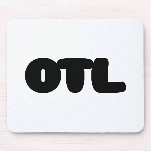 OTL Emoticon ~ Korean Slang Mouse Pad (Front)