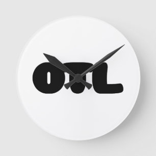 OTL Emoticon ~ Korean Slang Round Clock