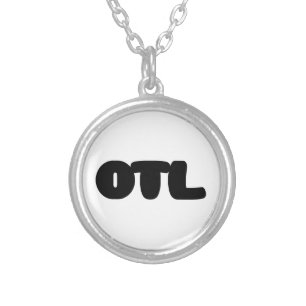 OTL Emoticon ~ Korean Slang Silver Plated Necklace