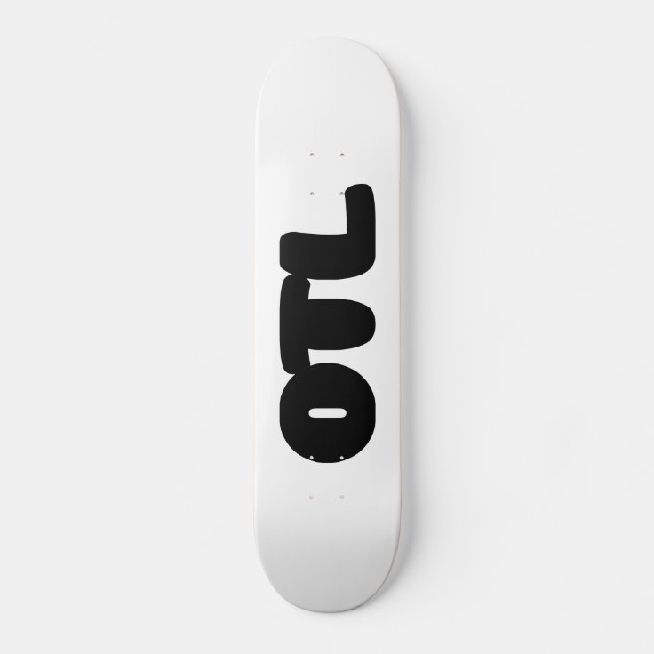OTL Emoticon Korean Slang Skateboard Zazzle