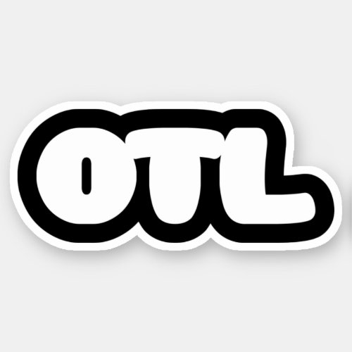 OTL Emoticon  Korean Slang Sticker