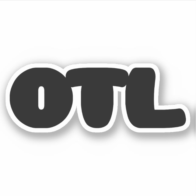 OTL Emoticon ~ Korean Slang Sticker (Front)