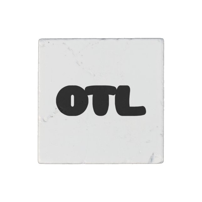 OTL Emoticon ~ Korean Slang Stone Magnet (Front)
