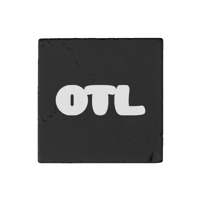 OTL Emoticon ~ Korean Slang Stone Magnet (Front)