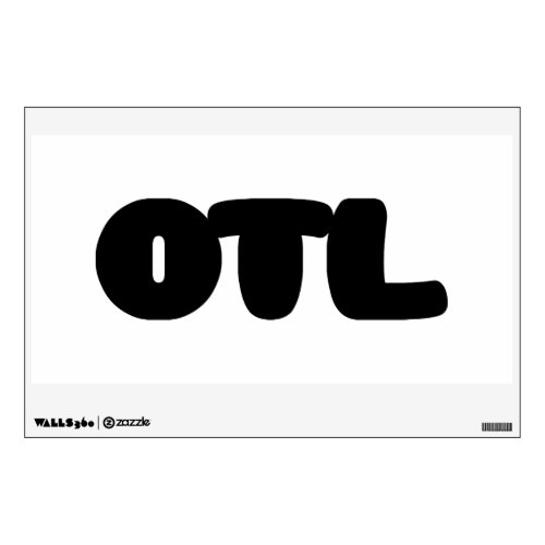 OTL Emoticon  Korean Slang Wall Decal