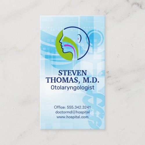 Otolaryngologist Doctor Business Card