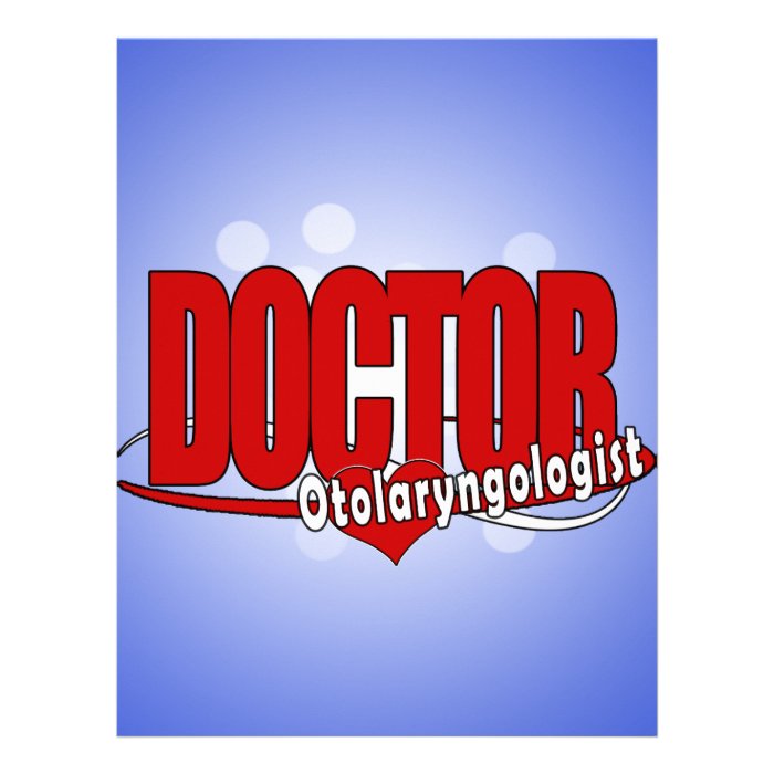 OTOLARYNGOLOGIST  ENT LOGO BIG RED DOCTOR LETTERHEAD TEMPLATE