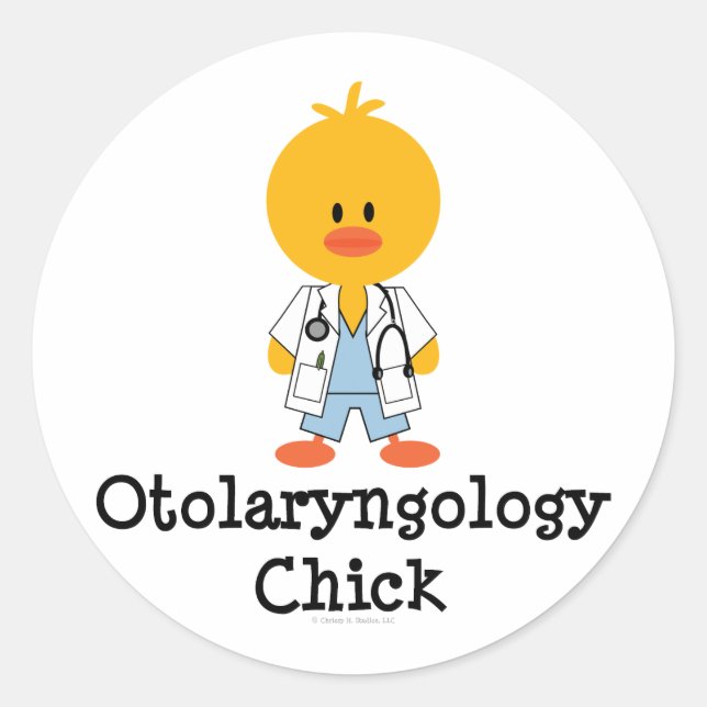 Otolaryngology Chick Stickers (Front)