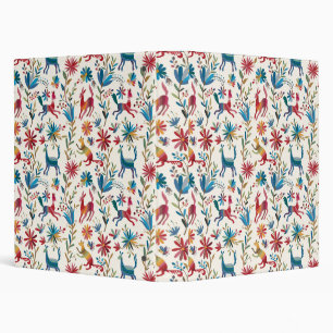 Otomi Inspired Design 3 Ring Binder