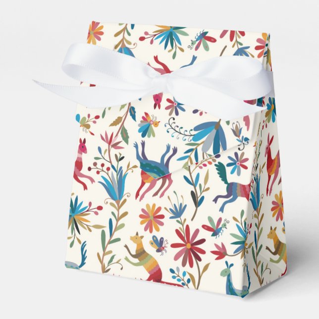 Otomi Inspired Design Favor Boxes (Front Side)