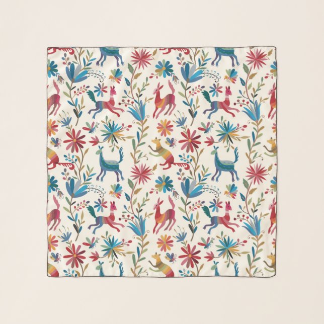 Otomi Inspired Design Scarf (Front)