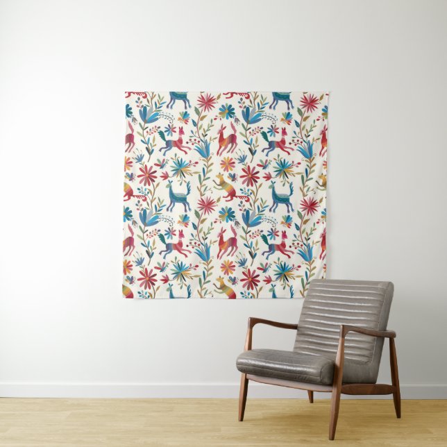 Otomi Inspired Design Tapestry (In Situ)