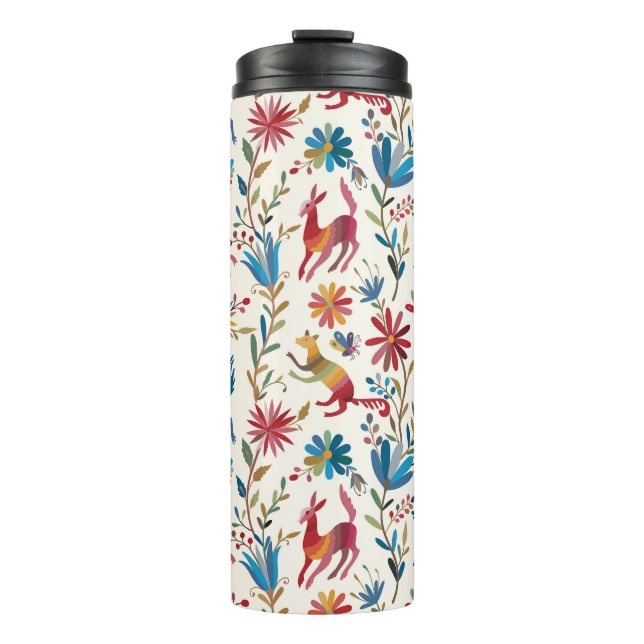 Otomi Inspired Design Thermal Tumbler (Front)