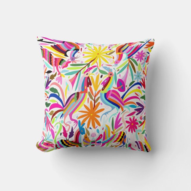 Otomi, Pastels Throw Pillow (Front)