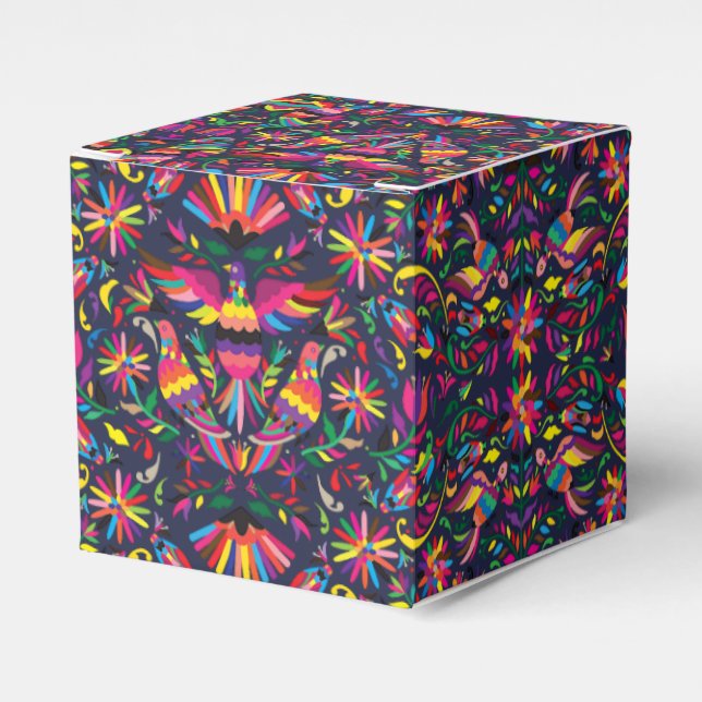 Otomi Print Favor Box (Front Side)