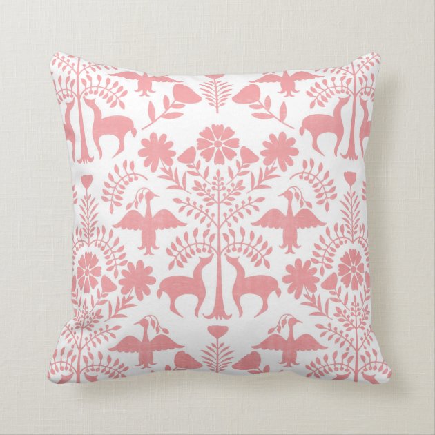 pink boho pillow