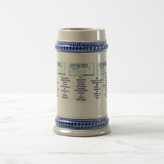 OTP Room for Text Design Beer Stein (Center)