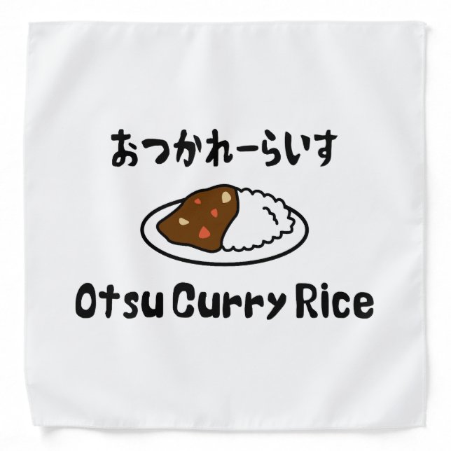Otsu Curry Rice おつかれーらいす Bandana (Front)