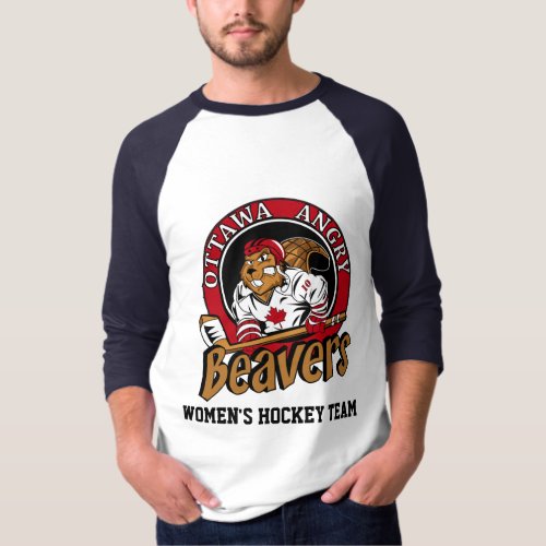 Ottawa Angry Beavers OFFICIAL Slogan T_shirt
