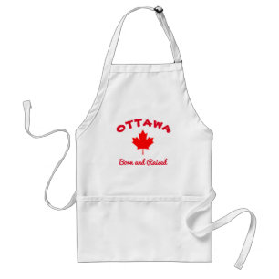 OTTAWA, Canada - Born and Raised Adult Apron