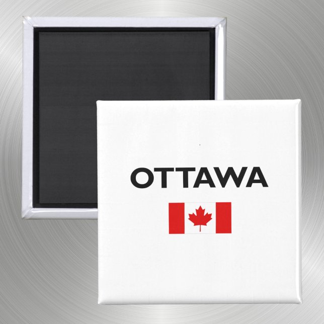 Ottawa Canada Canadian Flag Light-Color Magnet (Creator Uploaded)