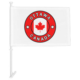 Ottawa Canada Car Flag