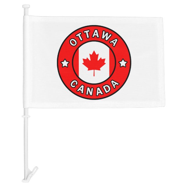 Ottawa Canada Car Flag (Front)
