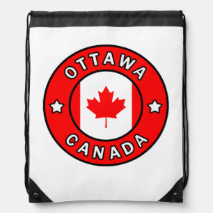 Ottawa Canada Drawstring Bag