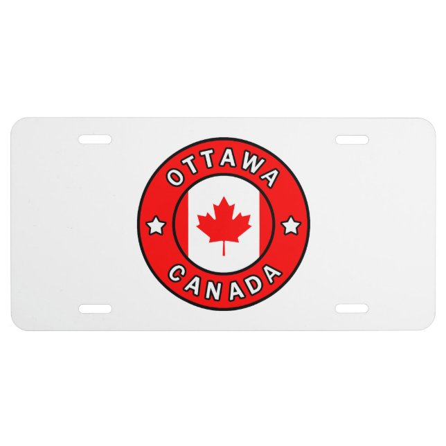 Ottawa Canada License Plate (Front)