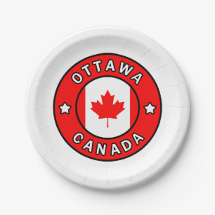 Ottawa Canada Paper Plates